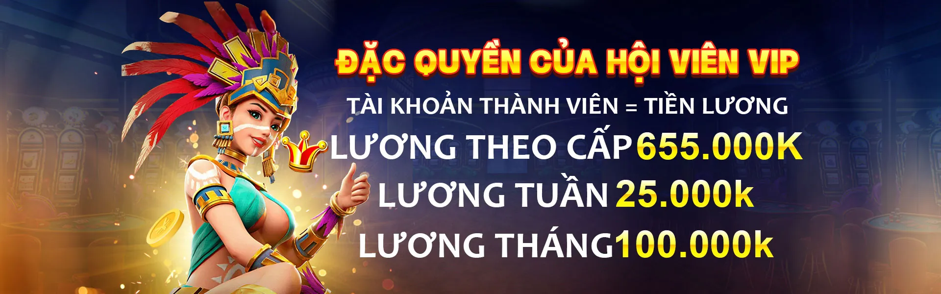 Hình ảnh giới thiệu chương trình VIP của vi88 app với các đặc quyền và phần thưởng cao cấp, thiết kế sang trọng